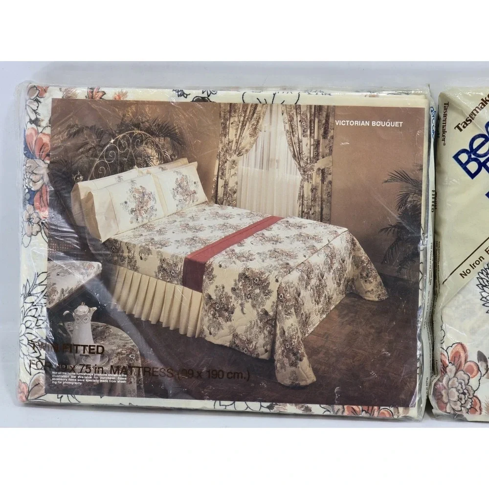 2 Set Vintage Tastemaker NEW NOS Twin Fitted Sheets‎